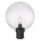 Z-Lite Laurent Outdoor Post Mount Fixture, 1-Light, 12 In.W x 15.75 In.H, Black/Clear Seedy 599PHB-BK - alternate 4